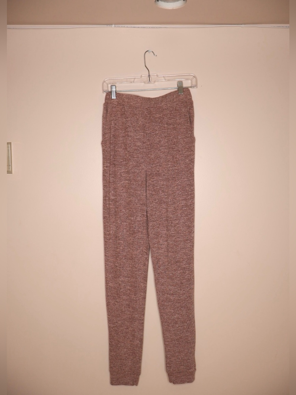 Akaiv Cozy Mauve Brown Lounge Set - Drawstring Waist Top & Jogger S - Picture 6 of 8